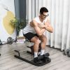 Soozier 3 in 1 Padded Push Up Sit Up Squat Machine, Home Gym Fitness Equipment, Jet Black or Bold Red