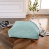 Meditation Yoga Cushion Jaxx Brio Large Decor Floor Pillow / Shearling Faux Lamb, Mineral Green