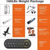 IFAST HOME GYM PACKAGE Multi-functional Power Cage. Adjustable Pull-up Squat Rack 1000 Lbs Capacity 160 LBS weights included. Fitness Barbell Rack