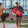 Soozier 16.5 in Muay Thai Kick Shield Punching Pad, Kick Shield for Martial Arts, Karate, Kickboxing, MMA x 1 Unit, Red