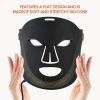 7 Color Cordless LED Face Mask for Wrinkle & Acne Reducing - Black