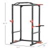 Adjustable Power Tower Dip Station Pull Up Bar Squat Rack Power Cage At Home Workout Equipment, Upper Body Strength Training Equipment