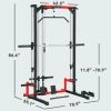 Smith Machine Power Rack with Pull-Up Bar, Lat Pulldown, Low Row & Landmine – Full Home Gym System