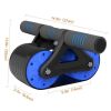 Automatic Rebound Ab Roller Wheel – Dual-Spring Core Trainer with Ergonomic Handles (Blue)