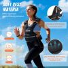 Adjustable Weighted Vest, 11-20 lb Weight Vest with 6 Ironsand Weights and Reflective Stripe, Body Weight Vest Exercise Set for Men Women