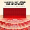VEVOR Red Light Therapy Mat for Full Body, 1280  LED Lights Therapy Pad & Controller, 10/40 Hz Pulse, 10-90 Min Timer