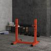 Soozier Bulgarian Split Squat Stand, Single Leg Squat Stand, 12-Level Adjustable Squat Roller for Lower Body Strength Training, Red