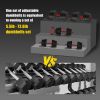 90 LB 4-in-1 Adjustable Dumbbell Set – Converts to Barbell, Kettle bell & Push-Up Stands w/ Interchangeable Plates & Non-Slip Grips