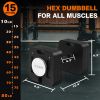 Adjustable Two Dumbbells Or Dumbbells Sets 80LB Square Dumbbell 9 in 1 Free Weights for Multi weight Options Quick-Lock Adjustable