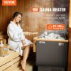 Sauna Heater, 9 KW 220 V Electric Sauna Stove, Steam Bath Sauna Heater with External Digital Controller