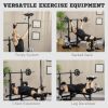 Adjustable Weight Bench with Pulley System for Home Gym