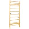 Gymnastics Wood Stall Bar, Multi-use Swedish Ladder. Wall Mounted Pull Up Bar, Designed for Physical Therapy, Stretching and many other exercises