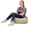 Yoga Meditation  Cushion, Large Floor Pillow of Plush Micro-velvet Jaxx Brio, Camel