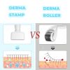Micro needles Derm a Roller - Microneedling Stamp 0.25 mm, Micro Needle Skin Care Tool for Men and Women Home Use - White