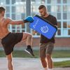 Soozier 16.5 in Muay Thai Kick Shield Punching Pad, Kick Shield for Martial Arts, Karate, Kickboxing, MMA x 1 Unit, Blue