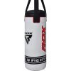 KIDS PUNCH BAG WHITE-2 FT Includes 6 oz Shell-Shock Gel gloves and swivel hook