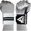 RDX W3W WEIGHT LIFTING WRIST SUPPORT WRAPS WITH THUMB LOOPS OEKO-TEXÃ‚Â®Ã‚Â Standard 100 certified