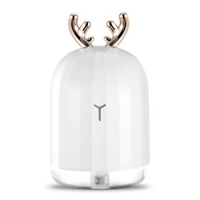 220ml Cool Mist Humidifier Ultrasonic Air Diffuser Atomizer w/7 Color Breathing Lights  Auto Off Office Home Yoga (Option: Deer)