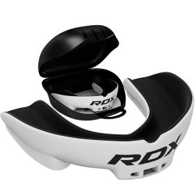 RDX 3w Mouth Guard (Color: WHITE/BLACK, size: Standard Size)