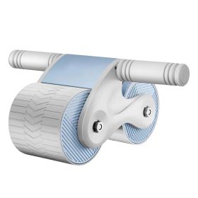 Automatic Rebound Abdominal Wheel Anti-slip AB Roller Wheel with Kneel Pad Phone Holder Home Gym Abdominal Exerciser (Option: AbdominalWheelGrey)