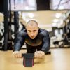 Automatic Rebound Abdominal Wheel Anti-slip AB Roller Wheel with Kneel Pad Phone Holder Home Gym Abdominal Exerciser