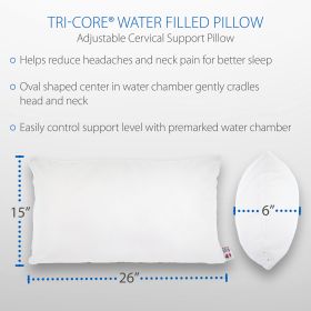 Core Products Tri Core Water Pillow Adjustable Cervical Support (Option: )