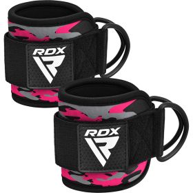 RDX A4 Ankle Straps For Gym Cable Machine (Color: Pink, size: Standard Size)