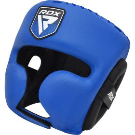 RDX APEX Boxing Head Gear With Cheek Protector (Color: Blue, size: S)