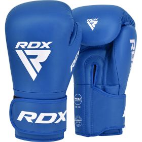 RDX IBA Boxing Gloves for Amateur Competitions Blue (Color: Blue, size: 12 OZ)