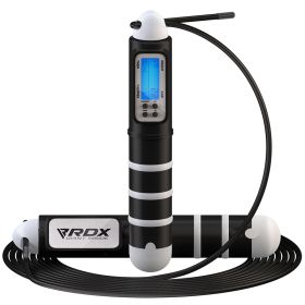 RDX Digital Calorie Burn & Workout Counter 10.3ft Adjustable Skipping Rope (Color: CABLE WIRE, size: Standard Size)