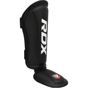 RDX T1 Black Shin Instep Guards (Color: Black, size: S)