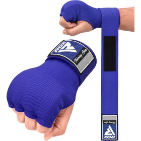 RDX IS Gel Padded Inner Gloves Hook & Loop Wrist Strap for Knuckle Protection OEKO-TEXÂ®Â Standard 100 certified (Color: Blue, size: M)