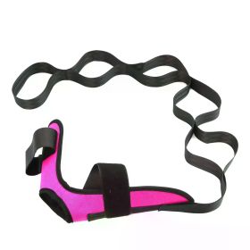 Yoga Leg Stretching Band Flexibility Stretching Band Rehabilitation Fitness Band Plantar Fasciitis Training Belt Foot Care (Color: Pink)