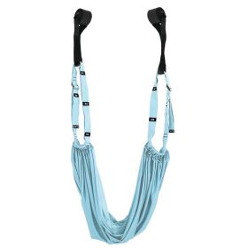 Multifunctional Adjustable Yoga Strap For Stretching; Home Fitness Accessories (Color: Blue)