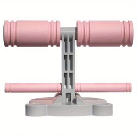 Fitness Sit-up Aids require Smooth Hard Floor for suction adherence, Fitness Equipment Yoga Crunch Aids Multi-purpose Ab Trainer (Color: Pink)