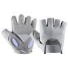 1 Pair Training Gloves Non-slip Finger-less Palm Protector Unisex Sweat-wicking Ridding Gloves for Outdoor Sports