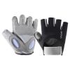 1 Pair Training Gloves Non-slip Finger-less Palm Protector Unisex Sweat-wicking Ridding Gloves for Outdoor Sports