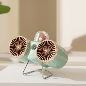 Dual-head Fan with Sunset Double Head Spray Powered by Lithium Battery  DM-33A Configuration Charging Line (Color: Light Pink)