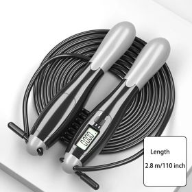Gym Fitness Smart Jump Rope With LCD Screen Counting Speed Skipping 2.8 M / 9.18 ft (Items: Skipping Rope, Color: gray)