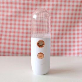 Portable Nano Mist Sprayer for Skin Care and Makeup - Moisturizing and Hydrating Mini Face Mist Sprayer (Items: White With 1PC)