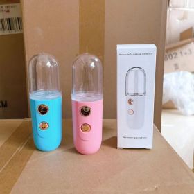 Portable Nano Mist Sprayer for Skin Care and Makeup - Moisturizing and Hydrating Mini Face Mist Sprayer (Items: Blue With 1PC)