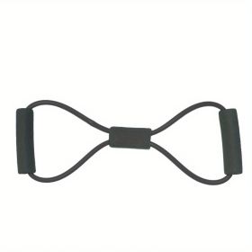 8-shaped Fitness,Resistance Band for Pilates, Arm Back Shoulder Training, Yoga Stretch Elastic Tension Band For Men Women Home Gym (Color: Black)