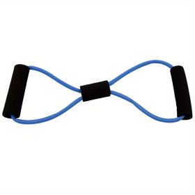 8-shaped Fitness,Resistance Band for Pilates, Arm Back Shoulder Training, Yoga Stretch Elastic Tension Band For Men Women Home Gym (Color: Blue)