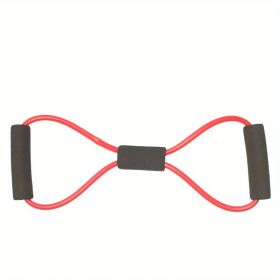 8-shaped Fitness,Resistance Band for Pilates, Arm Back Shoulder Training, Yoga Stretch Elastic Tension Band For Men Women Home Gym (Color: Red)