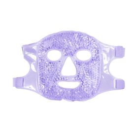 Gel Freezer Face Mask reduces face puffiness & wrinkles. Skin Firming Spa Treatment Hot/Cold Therapy Beauty Skin Care Tool (Color: Purple)