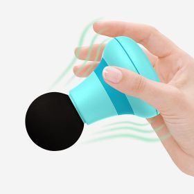 Powerful Handheld Mini Electric Massager Wand With 6 Magic Vibration Modes. Men & Women For Neck Shoulder Back Body Massage (Color: Blue)