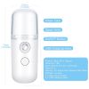 Portable Nano Facial Mister - Handy Steamer for Hydrating and Mist  Eyelash Extensions - 30 ml USB Mist Handy Sprayer for Facial Hydrating