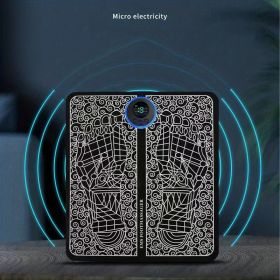 Foot Massaging Mat - Relax and Rejuvenate Your Feet with Leg Circulation and Massage - Perfect Gift (Color: Black)