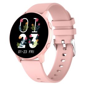MX1 smart watch custom dial heart rate blood oxygen detection multi sport mode ring ZL02Dplus (colour: PINK)
