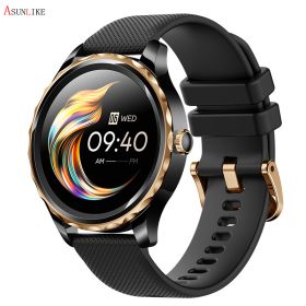 QR02 Smart Watch – HD Bluetooth Call, AI Voice, Mobile Payment, Health & Multi-Sport Monitoring (colour: Black silica gel)
